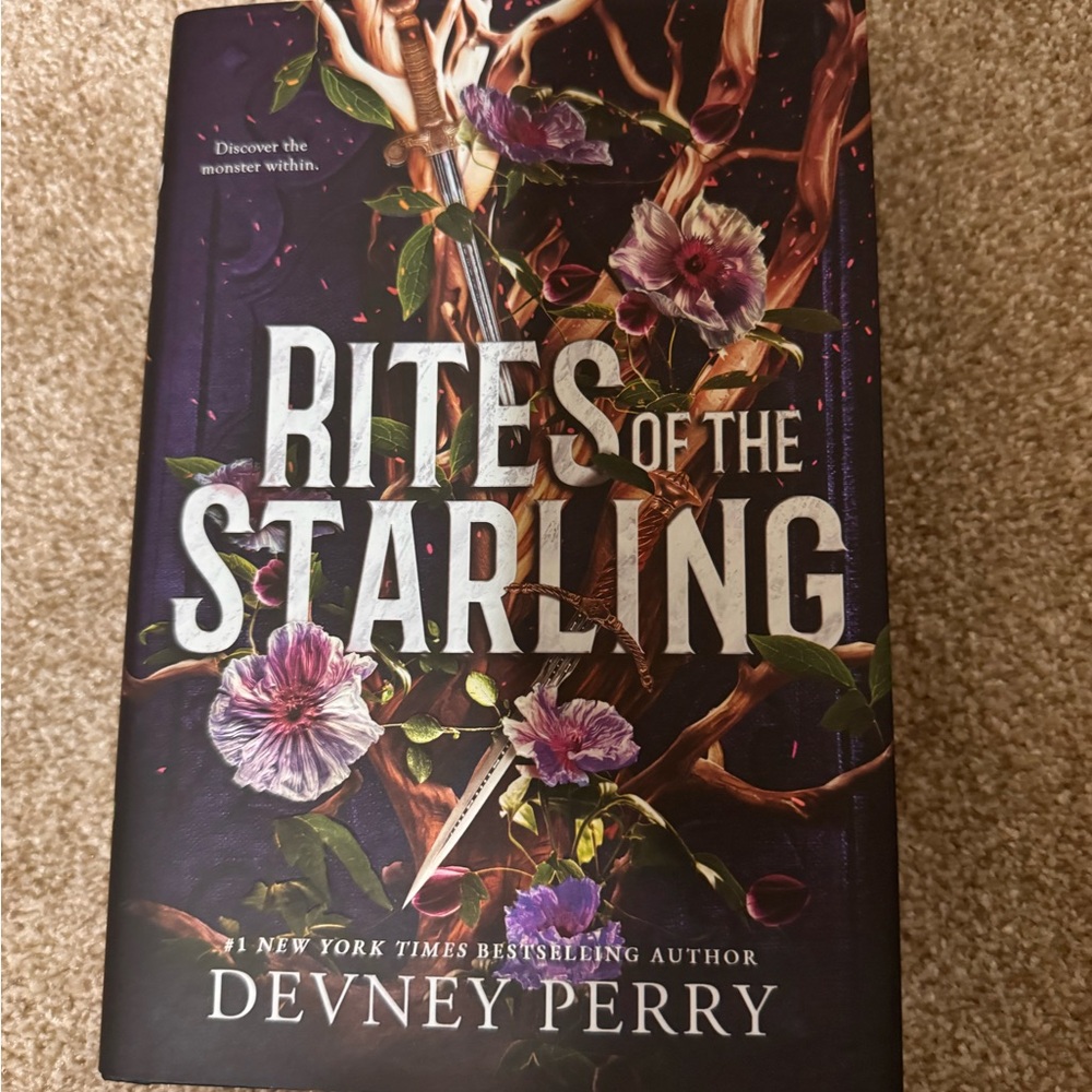 Rites of the Starling by Devney Perry - Dark Floral Hardcover - Picture 2 of 3